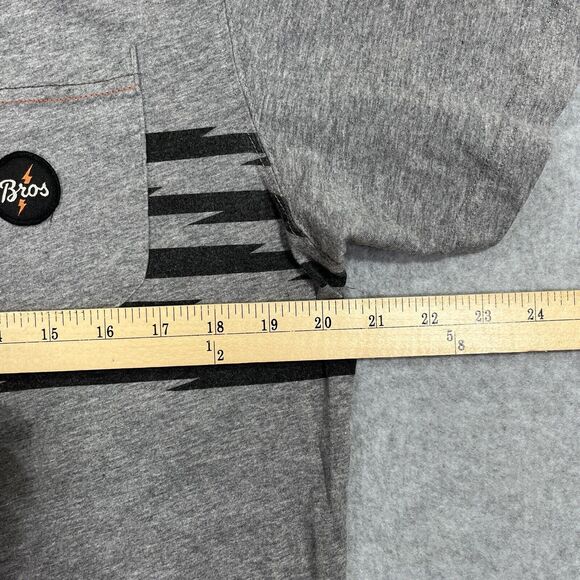 Howler Bros Shirt Mens M Grey Graphic Print Cotton Pocket Tee Lightweight Medium - Picture 8 of 9